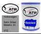 Preview: Volkswagen, Satin Silber Metallic 2C, V72: 500ml Lackdose, von ATW Autoteile West.